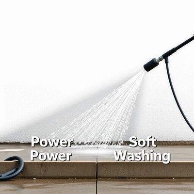 Power Washing and Soft Washing methods